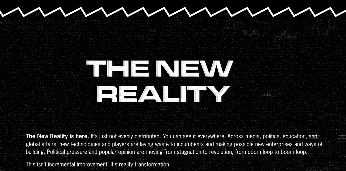 "The New Reality"